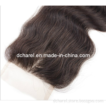 100% Brazilian Virgin Hair, Top Lace Closure Body Wave